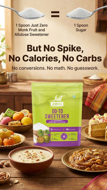 Just Zero Monk Fruit Sweetener with Allulose