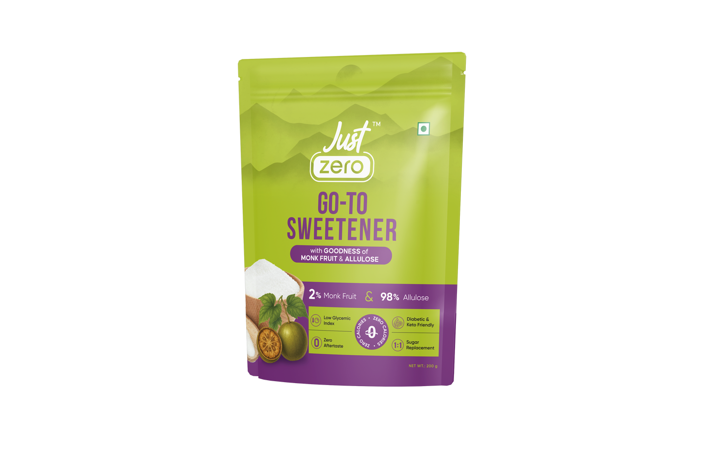 Just Zero Monk Fruit Sweetener with Allulose