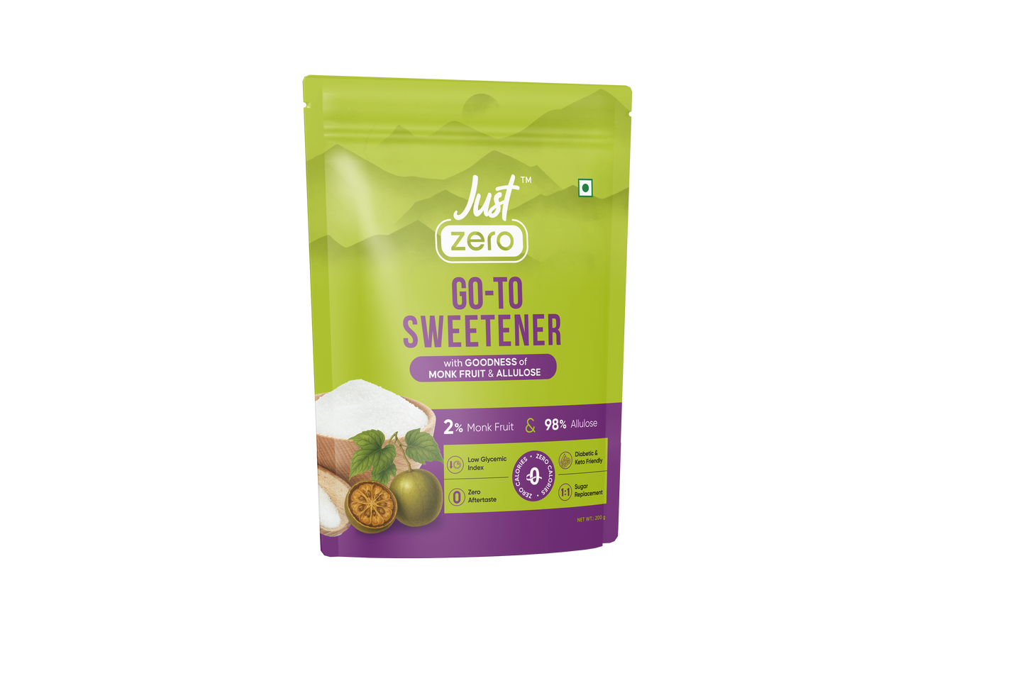 Just Zero Monk Fruit Sweetener with Allulose